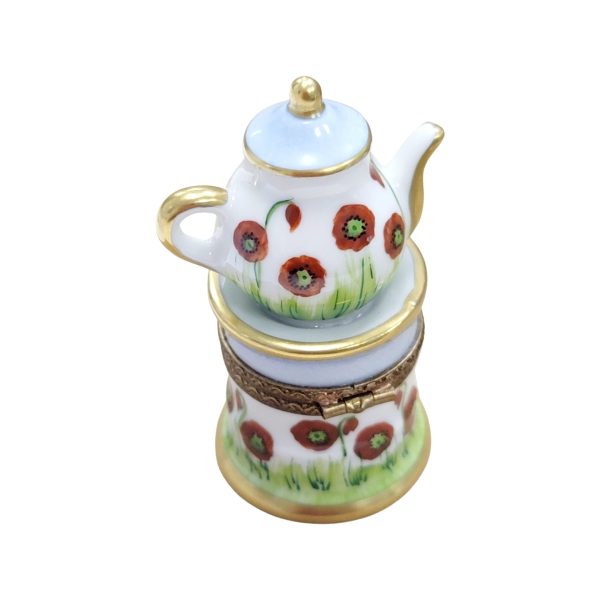 Red Flower Teapot Coffee Pot Online Sale - Image 3