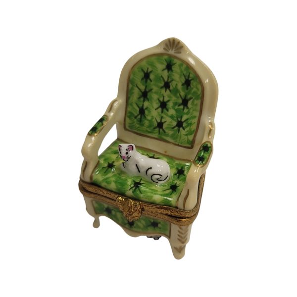 Cat on Green Chair Online Hot Sale - Image 5