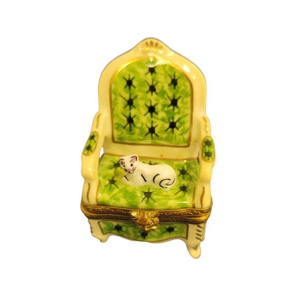 Cat on Green Chair Online Hot Sale - Image 4