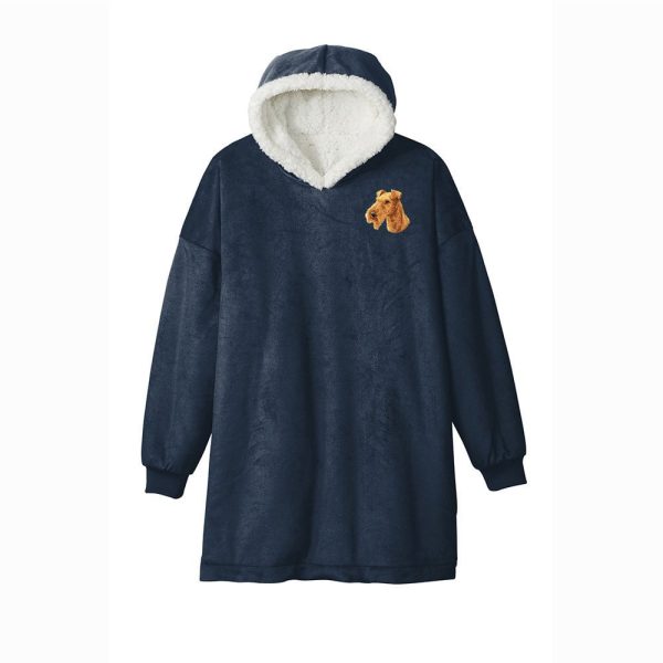 Irish Terrier Embroidered Wearable Blanket on Sale - Image 2